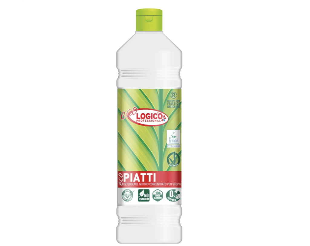 Logico Professional, Eco Detergente Neutro Concentrato Piatti, 1L