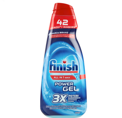 Finish Power All in 1 Max, Geschirrspülgel, 940 ml, 42 Wäschen