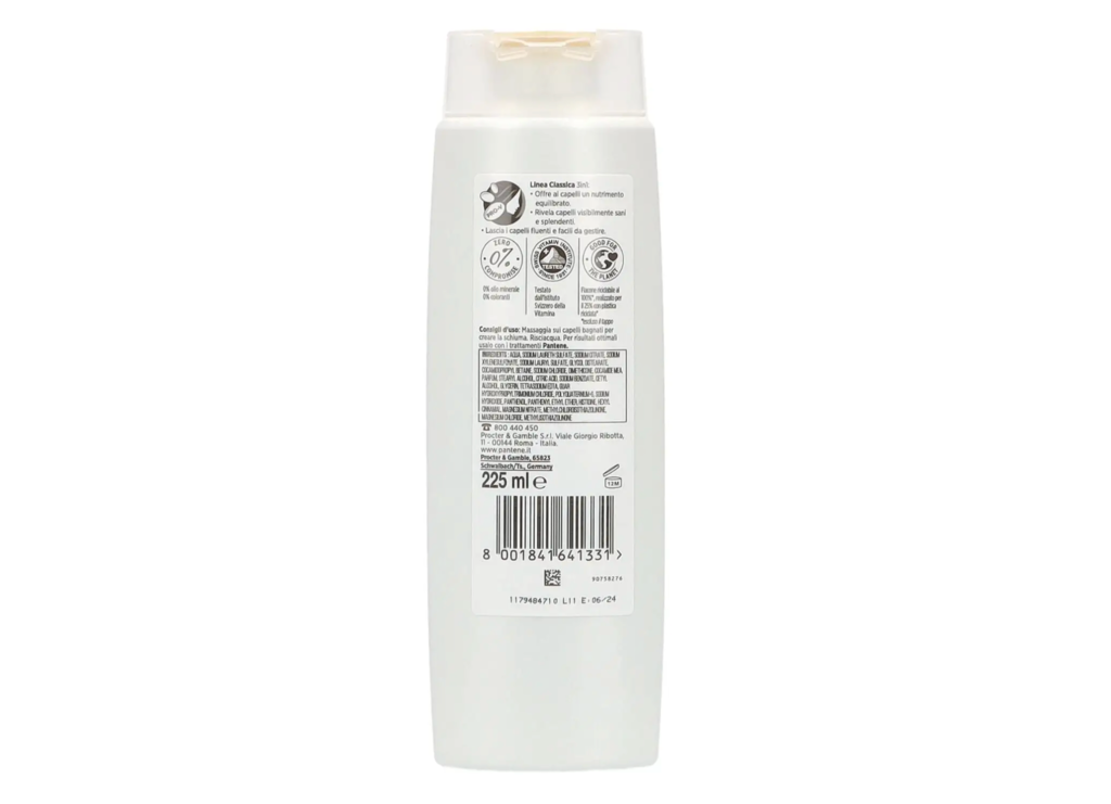 Pantene Pro-V Klassische Linie, Shampoo 3 in 1, 225ml