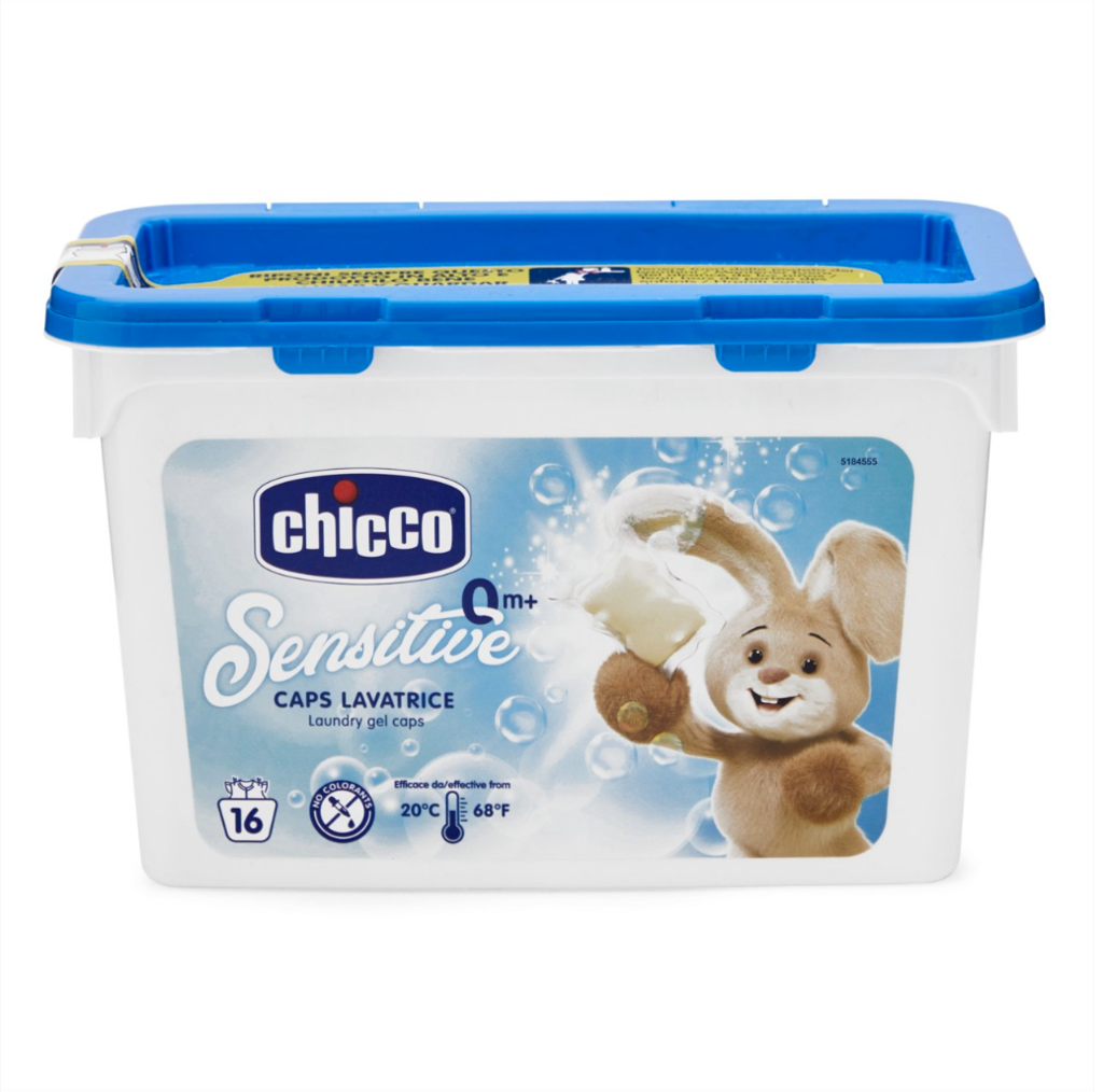 Chicco Sensitive 0+m, Waschmittel Tabs, 16 Wäschen