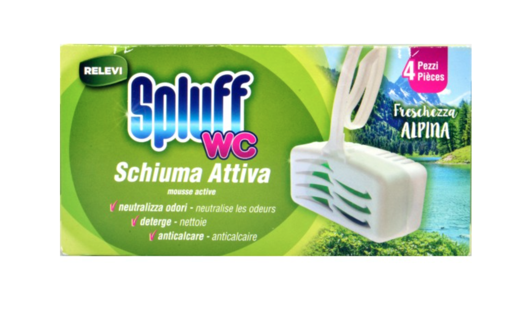 Relevi Spluff WC-Einhänger, Kiefer,4 x 33 g