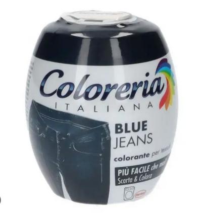 COLORERIA ITALIANA, Stoff-Farbe, Blue-Jeans, 350gr