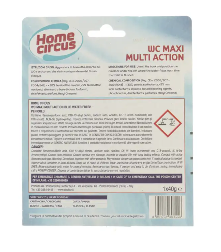 Home Circus, Einhänger, Maxi Multi Action Fresh mit Bleichmittel, 1Stück