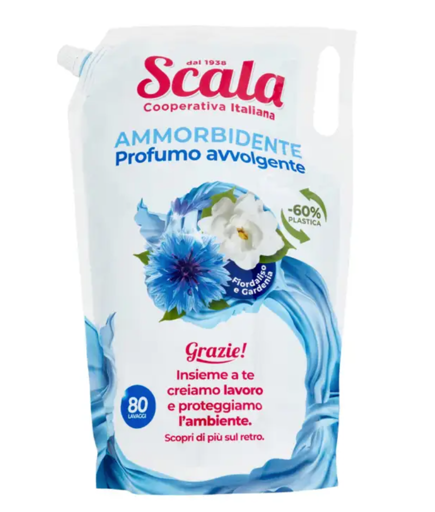 SCALA, Weichspüler, Kornblume und Gardenia, 2 Liter