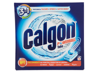 Calgon Powerball Tabs, Waschmaschinen-Entkalker, 15 Stk.