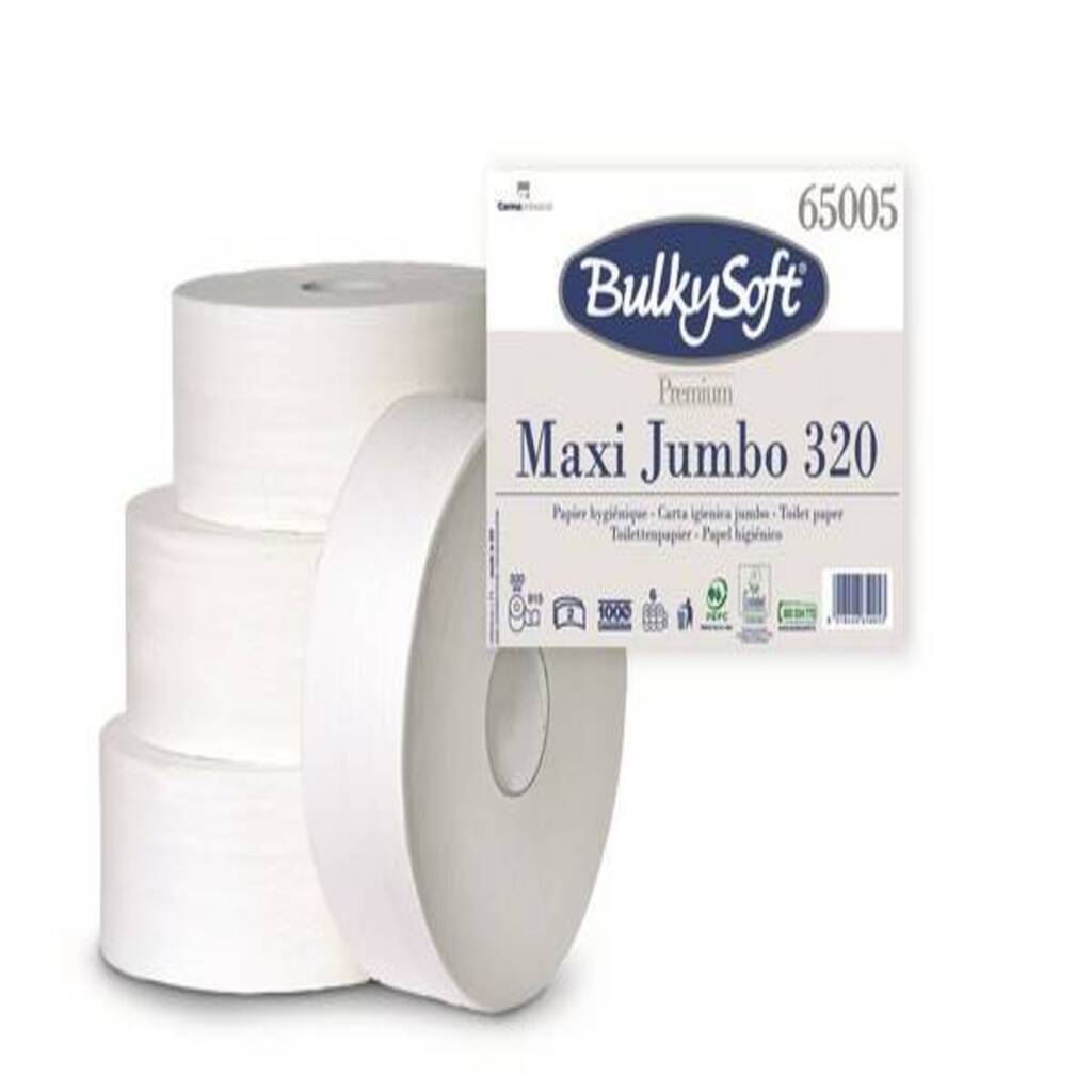 BulkySoft Premium Maxi Jumbo Toilettenpapier 320 m -1Rolle